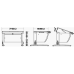 Birou universal SUT-14, 75x55x53-81cm