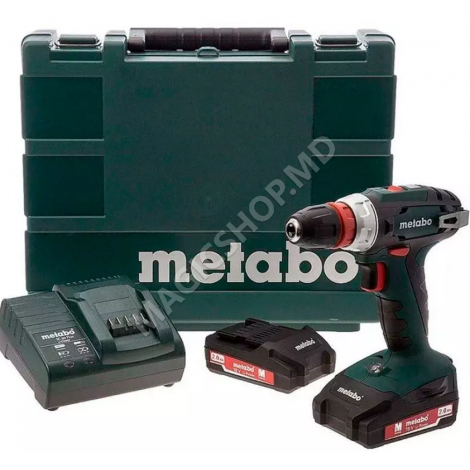Аккумуляторная отвертка METABO BS 18 Quick Set 18 В 2 А·ч