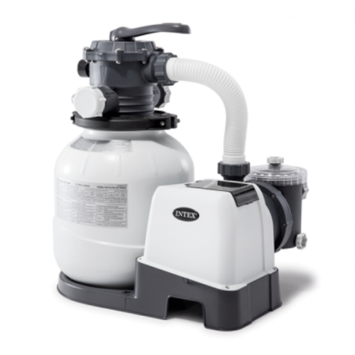 Pompă de filtrare cu nisip „Krystal Clear SX2100” INTEX, rezervor de nisip 23 kg, capacitate 7900L/h