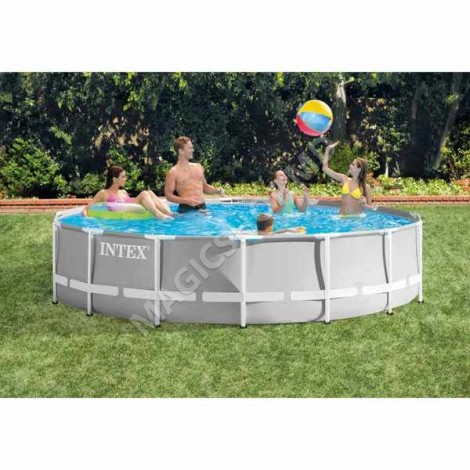 Piscină Intex cu pompă de filtrare, tent, scara 457×122 cm, 16805 l