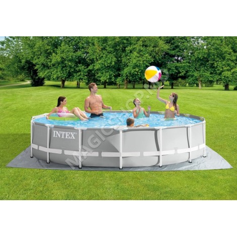 Piscină Intex cu pompă de filtrare, tent, scara 457×122 cm, 16805 l