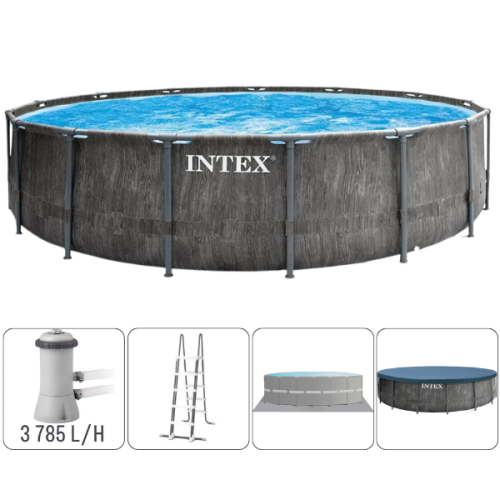 Piscina Intex GreyWood Prism Frame Premium 457×122 cm