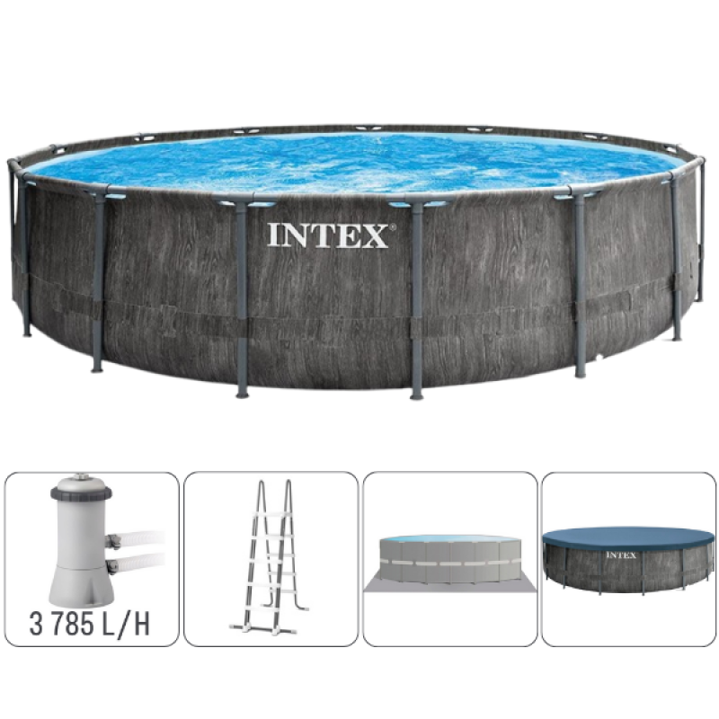 Piscina Intex GreyWood Prism Frame Premium 457×122 cm