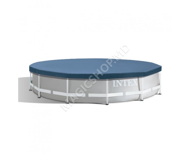 Husă pentru piscine cu cadru metalic rotund, D 366 cm