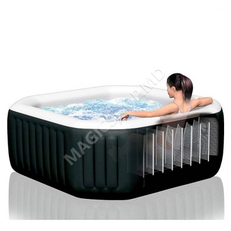 Надувной СПА джакузи “Jet & Bubble Deluxe” 201×71см, 795Л, 4-х местный