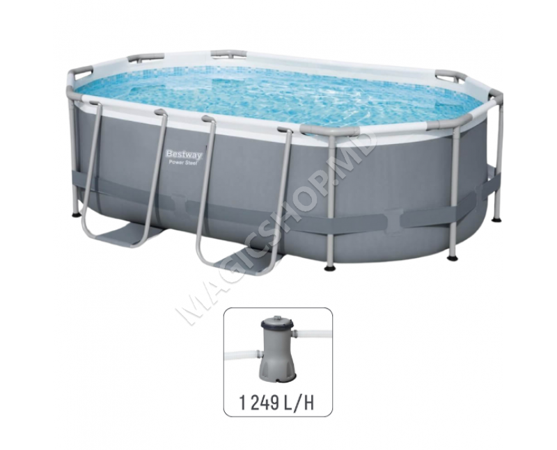 Piscina Power Steel Oval 305x200x84cm, 3668 l