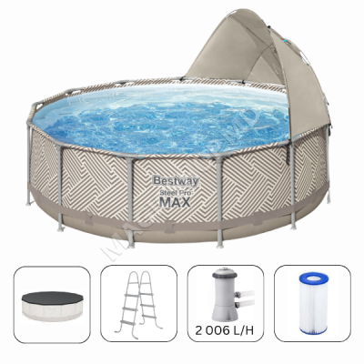 Piscina Bestway STEEL PRO MAX 396х107 cm, 11133L, cadru metalic