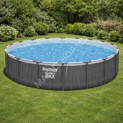 Piscină Bestway STEEL PRO MAX 457х107 cm, 14970L, cadru metalic, LED