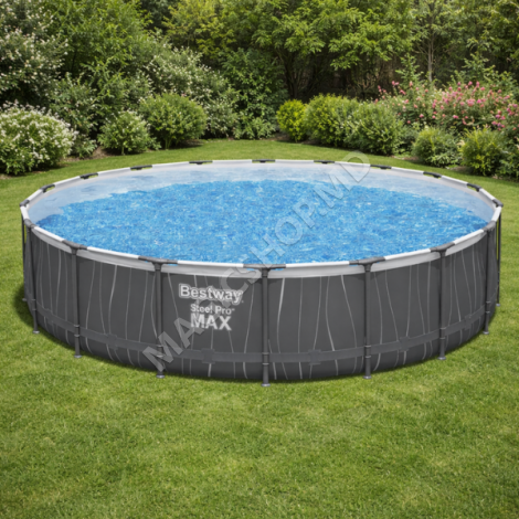 Piscină Bestway STEEL PRO MAX 457х107 cm, 14970L, cadru metalic, LED