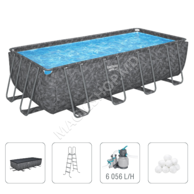 Piscină Bestway dreptunghiulară APX 365™ 549x274x132cm, 16477 L, cadru metalic