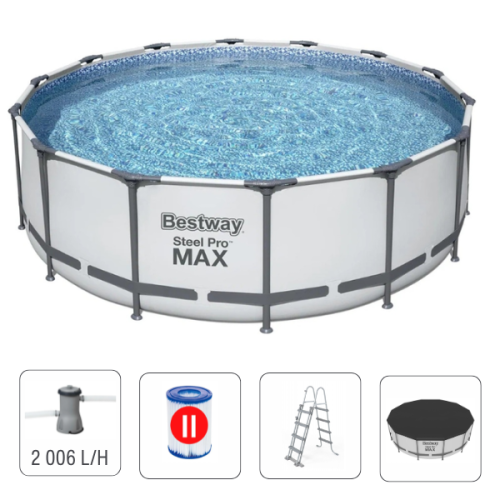 Piscina Bestway Steel Pro Max 396х122 cm, 12690 L