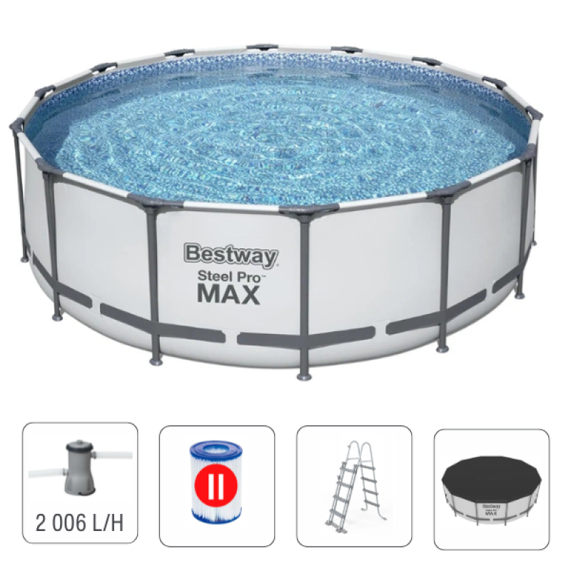Piscina Bestway Steel Pro Max 396х122 cm, 12690 L