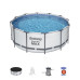 Piscină Bestway STEEL PRO MAX 366x122 cm, 10250 L, metalică. cadru