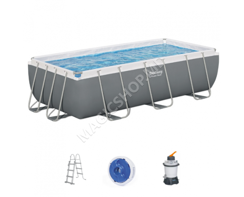 Bestway Бассейн Power Steel 404x201x100cm, 6478Л, метал каркас