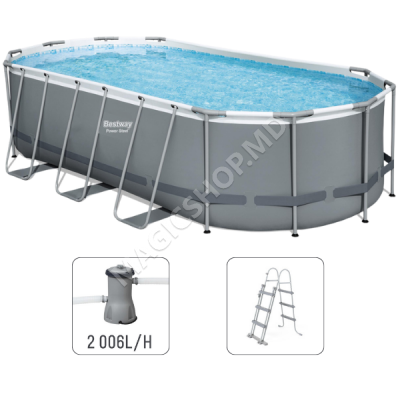 Piscină Power Steel Oval 427x250x100cm, 7250 l