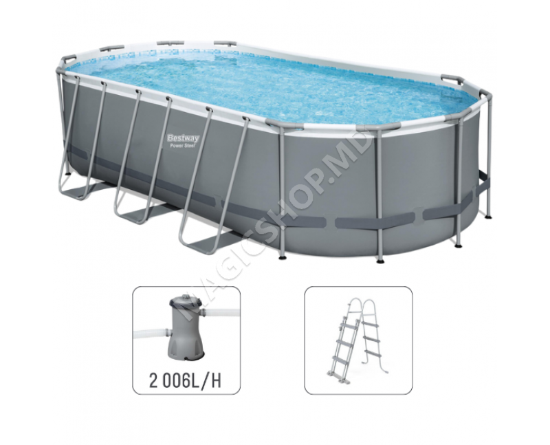 Piscină Power Steel Oval 427x250x100cm, 7250 l