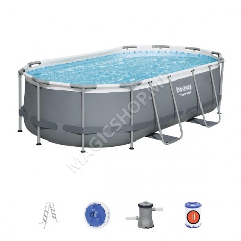 Piscină Power Steel Oval 427x250x100cm, 7250 l