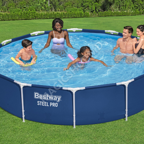 Piscină STEEL PRO Bestway 366х76 cm, 6473L, cadru metalic