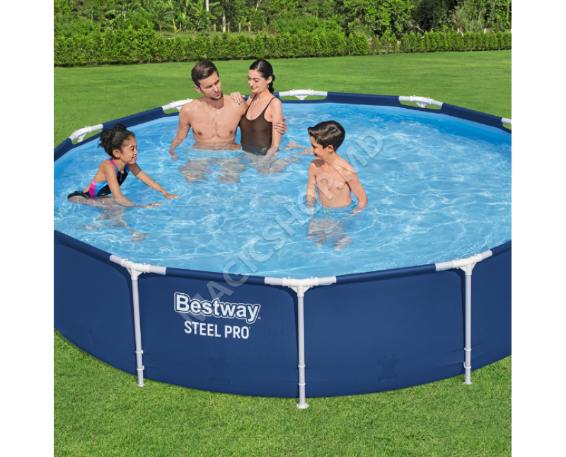 Piscină STEEL PRO Bestway 366х76 cm, 6473L, cadru metalic