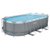 Piscină Bestway STEEL PRO MAX Oval 549x274x122 cm, 13430L, cadru metalic