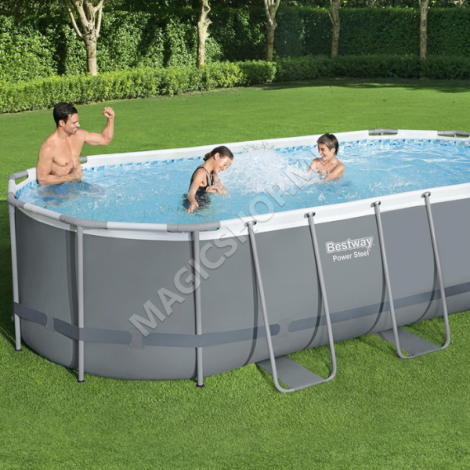 Piscină Bestway STEEL PRO MAX Oval 549x274x122 cm, 13430L, cadru metalic
