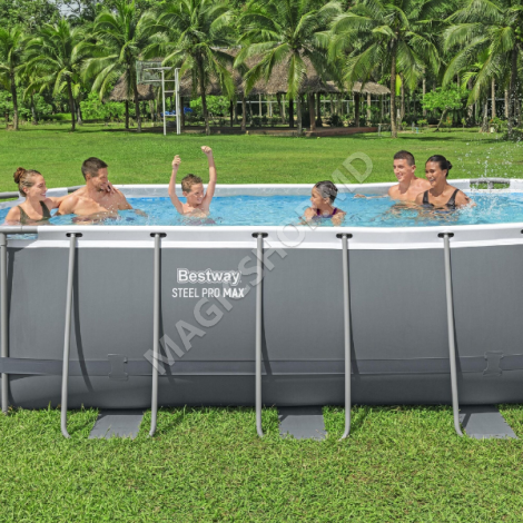 Piscină Bestway STEEL PRO MAX Oval 549x274x122 cm, 13430L, cadru metalic