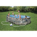 Piscină Bestway Power Steel Ovală 610x366x122 cm, 20241L, cadru metalic