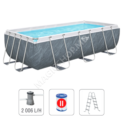 Bestway Бассейн Power Steel 404x201x100cm, 6478Л, метал каркас