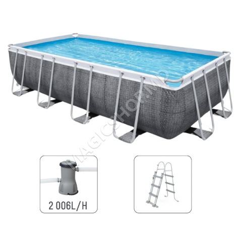 Bestway Бассейн Power Steel 404x201x100cm, 6478Л, метал каркас