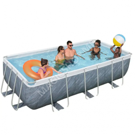 Piscină Bestway Power Steel 412x201x122cm, 8124L, cadru metalic