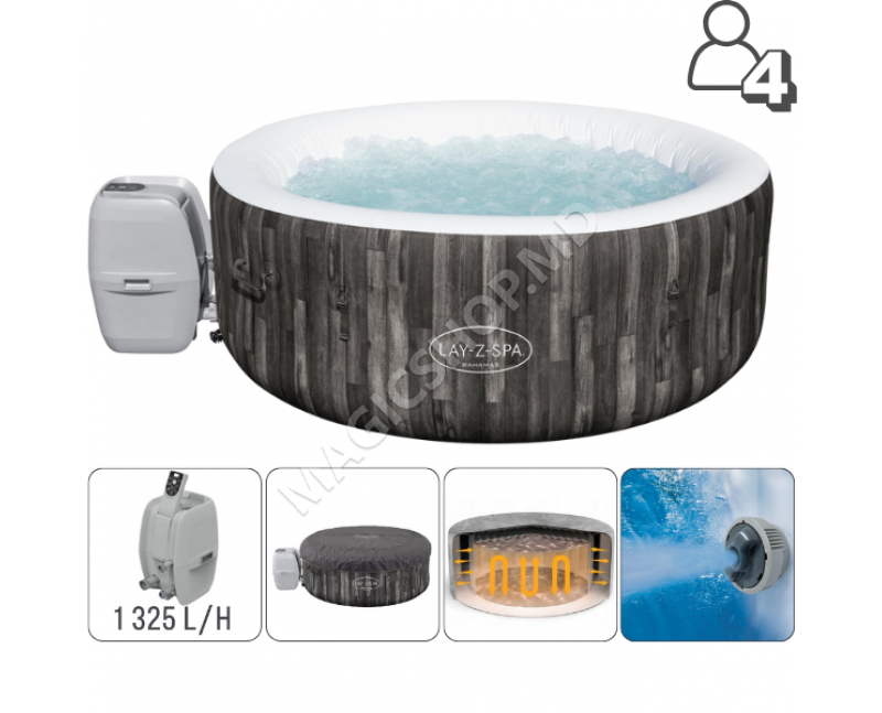 Джакузи СПА Bahamas AirJet 180x66 см, 669 л, 4 человека