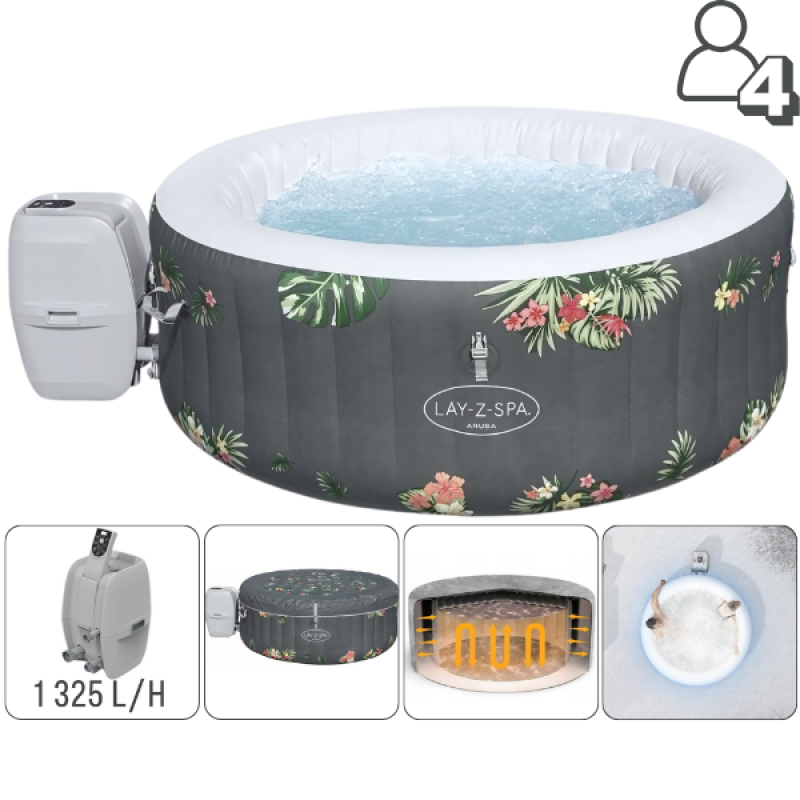 Jacuzzi SPA Bahamas AirJet 180x66cm, 669L, 4 persoane