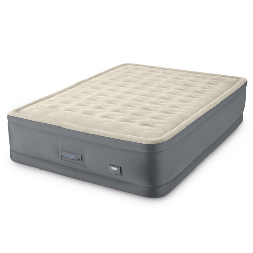 Pat gonflabil “Velur Comfort-Plush” INTEX 152x203x46 cm cu pompă încorporată 220V, până la 272 kg