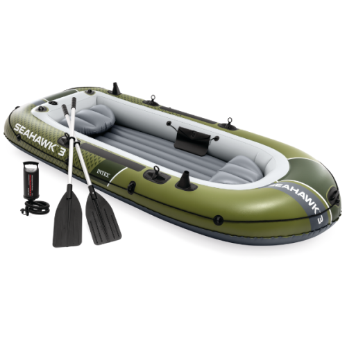 Barca gonflabilă “Seahawk 3” INTEX cu vâsle și pompă, 295x137x43cm, până la 360kg