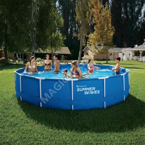 Piscină cu cadru metalic și pompă de filtrare Summer 457x84cm