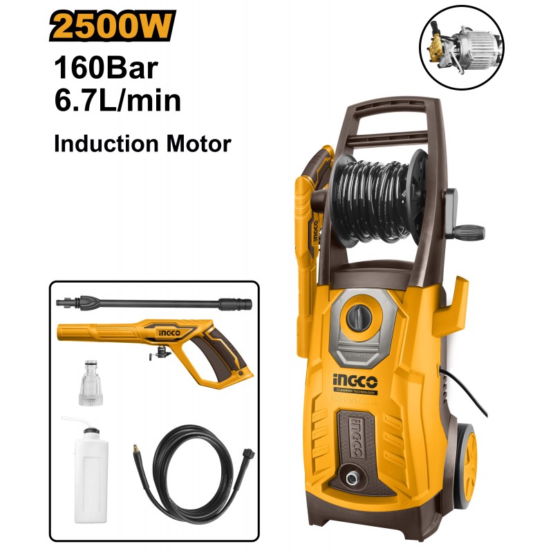 Masina de spalat cu presiune BL Motor 2500W INDUSTRIAL INGCO HPWR25008