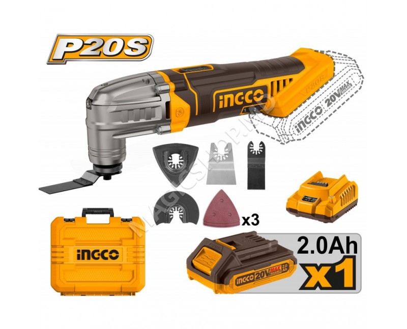 Masina multifunctionala cu acumulator 20V/1*2Ah INGCO CMLI20228