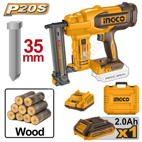 Capsator pe acumulator INGCO 20V/1x2Ah CBNLI2008