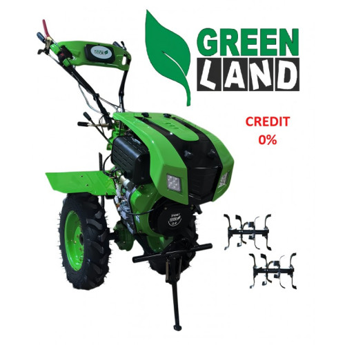 Motocultivator pe Motorina 9Hp cu capotă + freze GL9D GreenLand