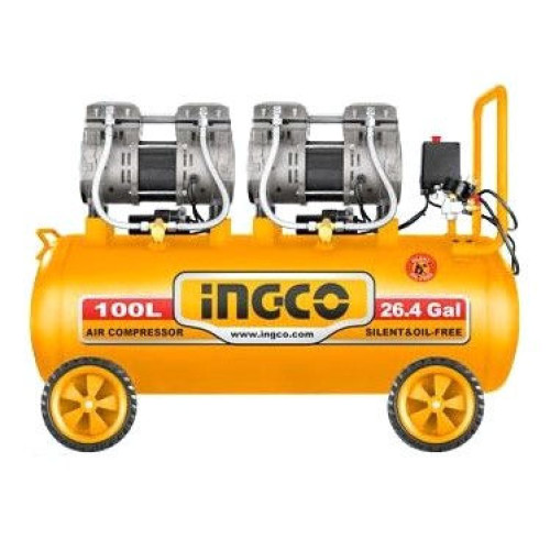 Compresor fara ulei 100L 2400W INGCO ACS2241001 (zgomot redus )
