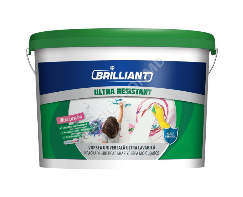 Сверхстойкая, моющаяся универсальная краска, 15 л