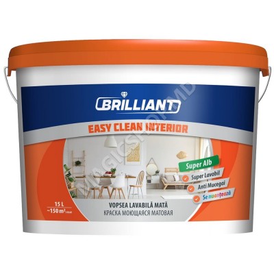 Vopsea lavabila mata Easy Clean Interior 15L