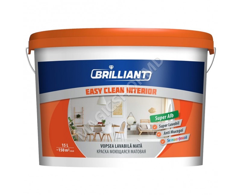 Vopsea lavabila mata Easy Clean Interior 15L