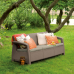 Canapea gradina Corfu Love Seat Max cappuccino