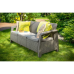 Canapea gradina Corfu Love Seat Max cappuccino