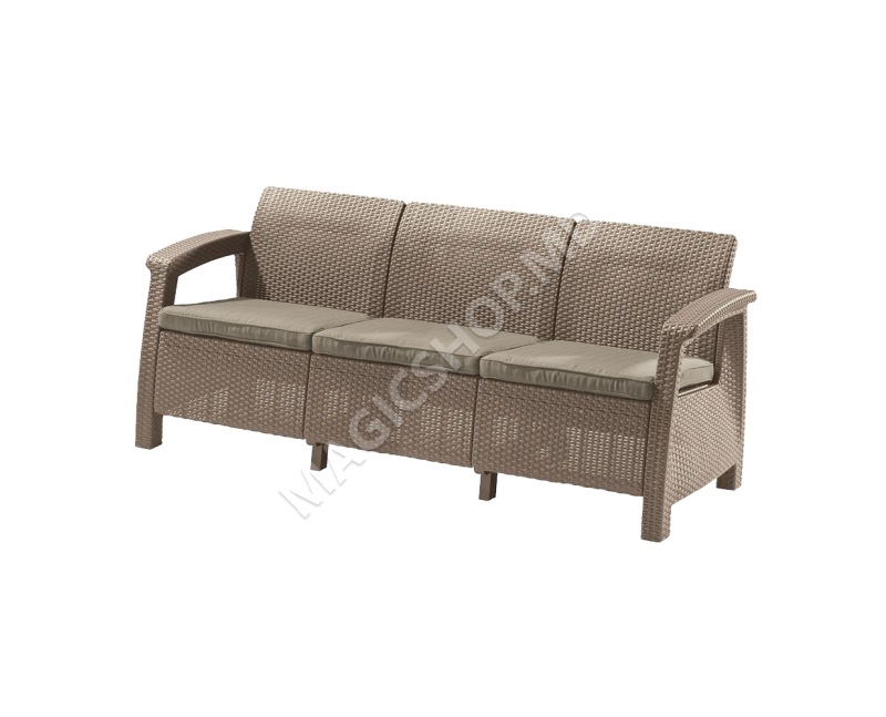 Canapea gradina Corfu Love Seat Max cappuccino