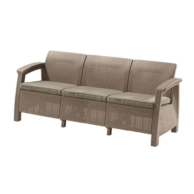 Canapea gradina Corfu Love Seat Max cappuccino