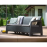Canapea gradina Corfu Love Seat Max cappuccino