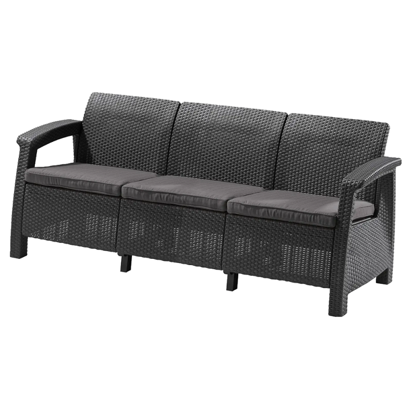 Canapea gradina Corfu Love Seat Max cappuccino