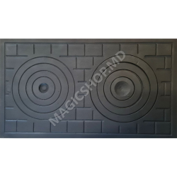 Plita fonta 2 ochi 700x400mm